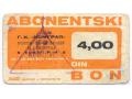 D72115 - ABONENTSKI BON na 4,00 dinara