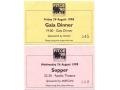 D92210 - England. Dinner & Supper (28&26.08.1998) coupons