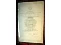 G22291 - Certificate for the Order of Labour with silver wreath
