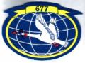 H32042-Patch of the 677th Transport Aviation Squadron" WHITE SWA