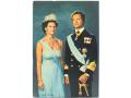 J82451 - Фото - открытка шведского короля и королевы
