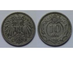 A169.936 - AUSTRIJA. 10 HELLER 1893 1