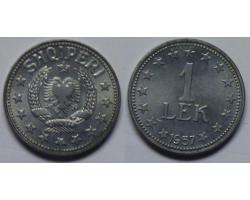 A178.651 - ALBANIA. 1 LEK 1957 1