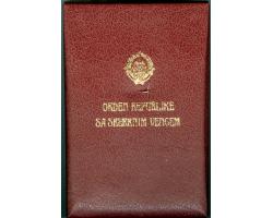 G10925 - Prazna kutija za Orden Republike sa srebrnim vencem II 1